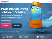 Tablet Screenshot of jobpigeon.com